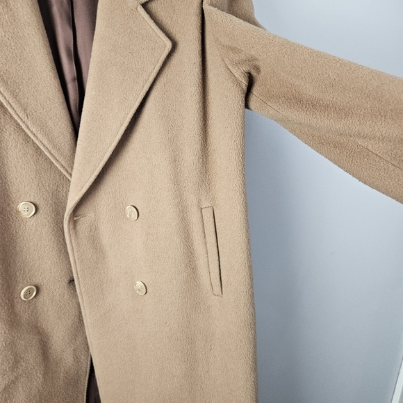 International Scene Cashmere Wool Blend Long Coat Vintage Made in Hungary 11/12 - Picture 6 of 15